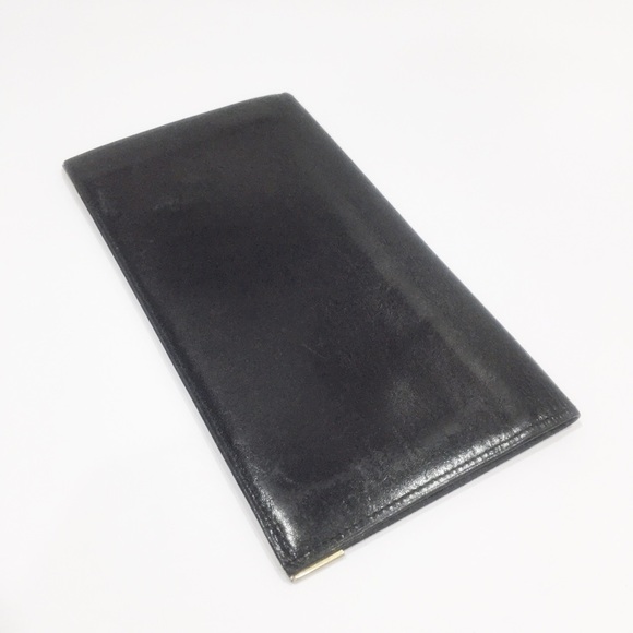 Celine carriage logo black leather large vintage bifold wallet - Picture 6 of 11